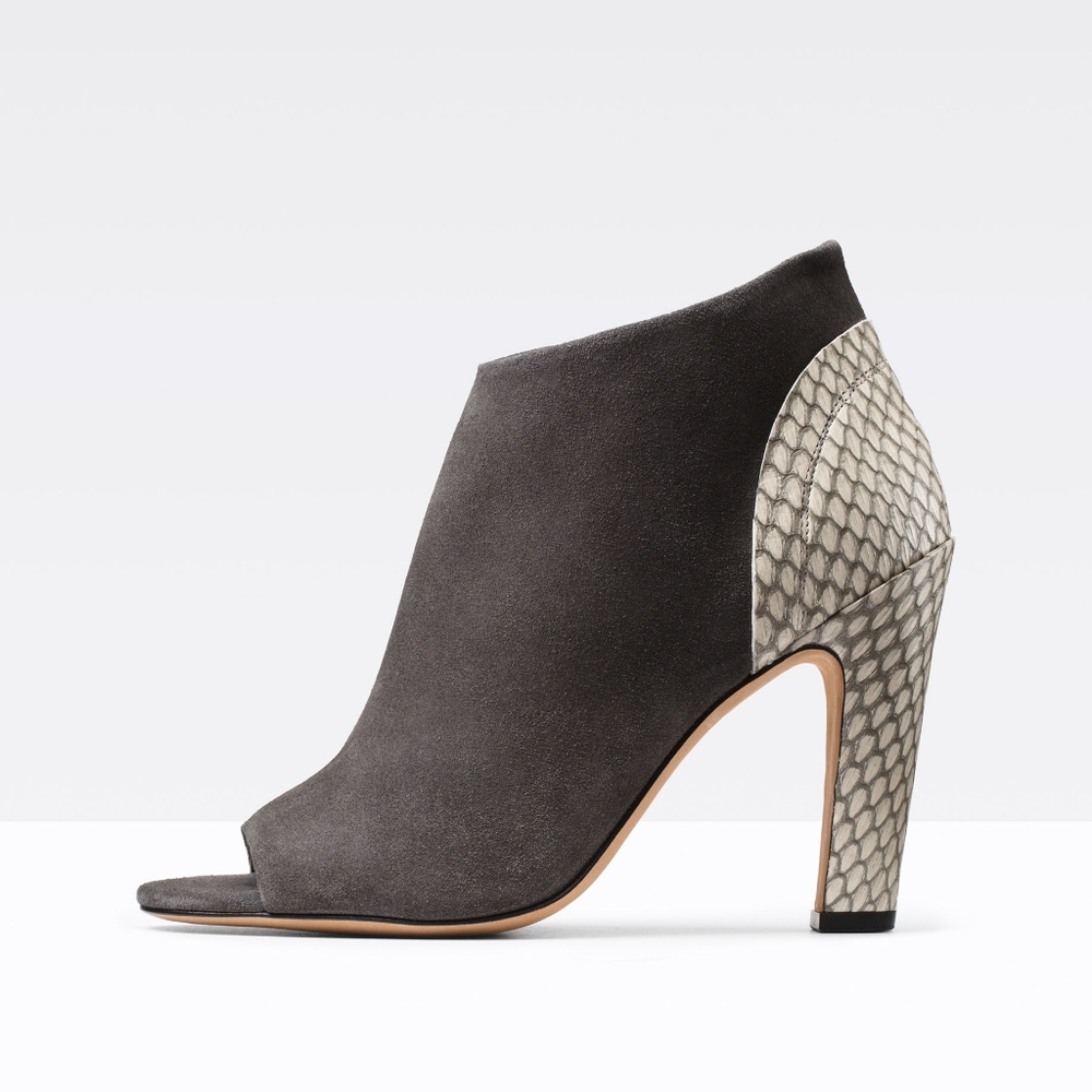 VINCE sierra snakeskin booties